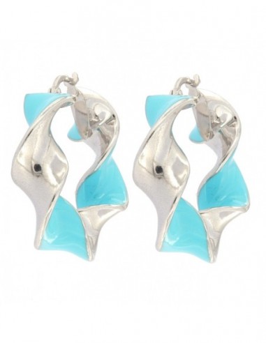 Orecchini Argento Rodiato Torchon [d4b53cde]