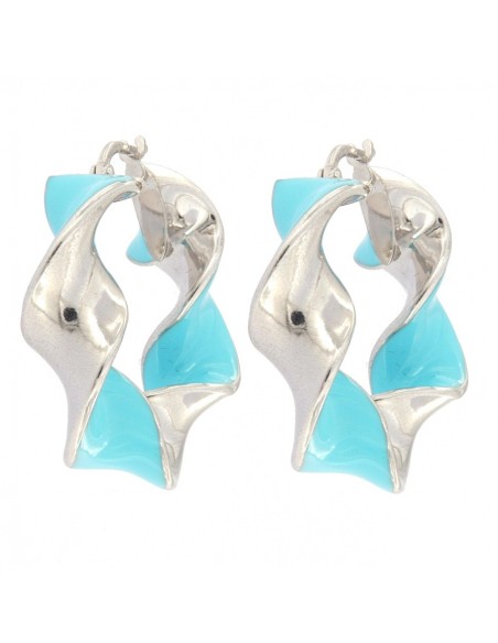 Orecchini Argento Rodiato Torchon [d4b53cde]