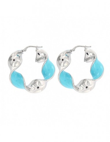 Orecchini Argento Rodiato Torchon [cc228726]