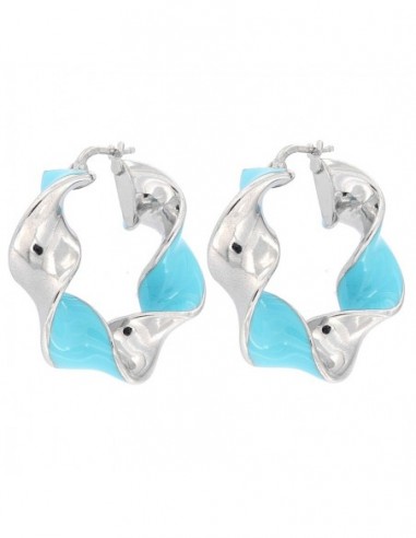 Orecchini Argento Rodiato Torchon [7b3f4622]