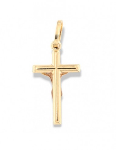 Ciondolo Oro Giallo Crocifisso Gesù In Oro Bianco [d176af88]