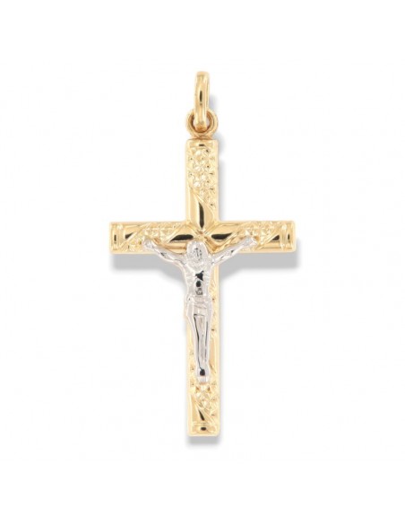 Ciondolo Oro Giallo Crocifisso Ornato [a03d4114]