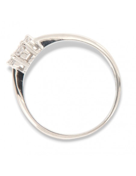 Anello Oro Bianco Magic Zirconi Bianchi [5695154f]
