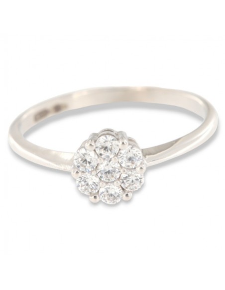 Anello Oro Bianco Magic Zirconi Bianchi [8fb35642]