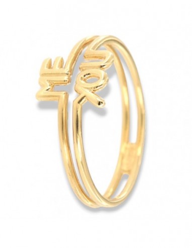 Anello Oro Giallo Scritta ME YOU [2cda96b8]