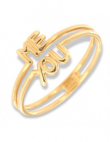 Anello Oro Giallo Scritta ME YOU [6f5a2817]