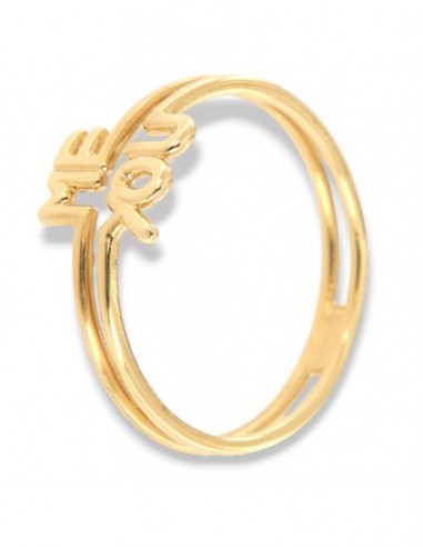 Anello Oro Giallo Scritta ME YOU [6a0a6f09]