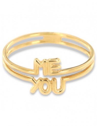 Anello Oro Giallo Scritta ME YOU [0431ed00]