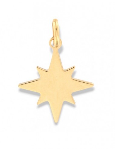 Ciondolo Oro Giallo Rosa Dei Venti Bordi Diamantati [fdf27852]