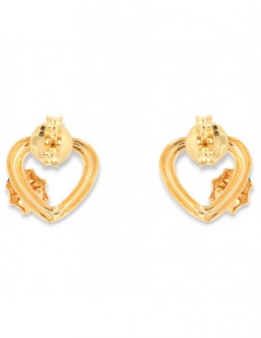 Orecchini Oro Giallo Cuore Con Coccinella [cc3ace37]