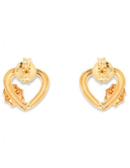 Orecchini Oro Giallo Cuore Con Coccinella [cc3ace37]