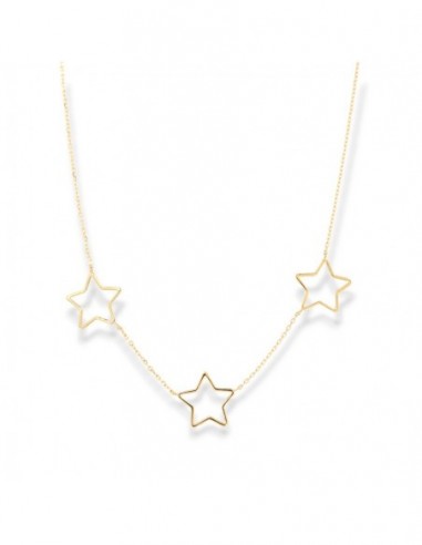 Collana Oro Giallo Pendenti Stelle [7ca2718e]