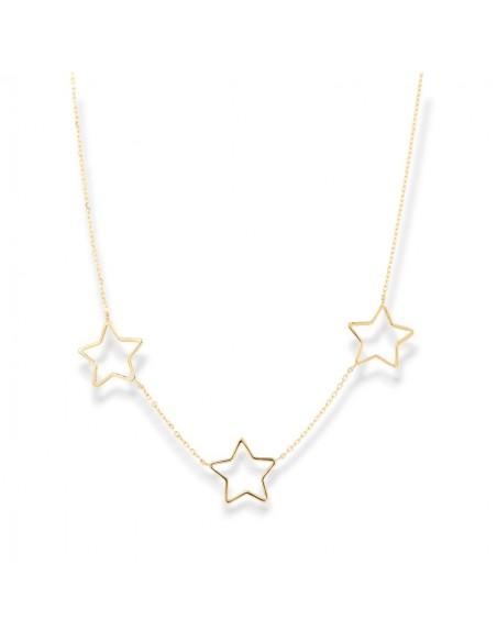 Collana Oro Giallo Pendenti Stelle [7ca2718e]