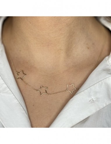Collana Oro Giallo Pendenti Stelle [37237365]