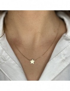 Collana Oro Giallo Ciondolo Stellina [a5843283] 2