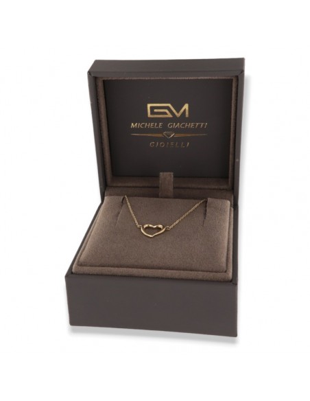 Collana Oro Giallo Catenina Pendente Cuore [6cf9af77]