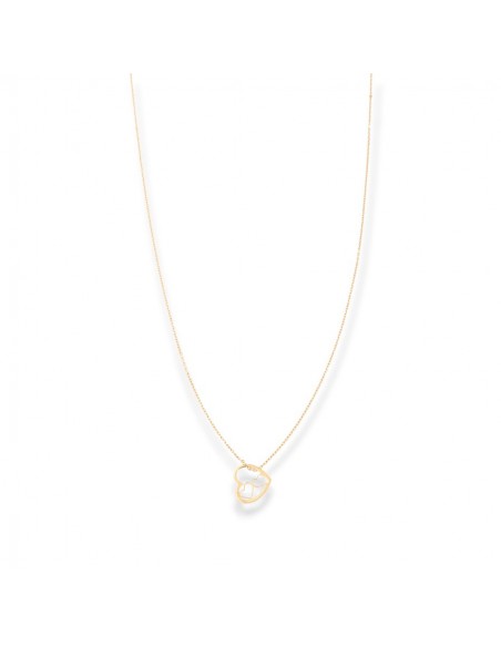 Collana Oro Giallo Cuore Con Cuori Interni [1299f387]