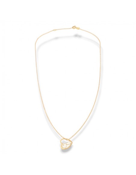 Collana Oro Giallo Cuore Con Cuori Interni [8b37447c]