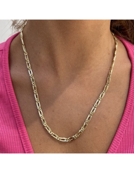 Collana Oro Giallo Grumetta Maglia Intrecciata [6673ae5d]