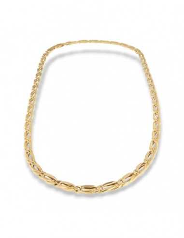 Collana Oro Giallo Grumetta Maglia Intrecciata [d43e2847]