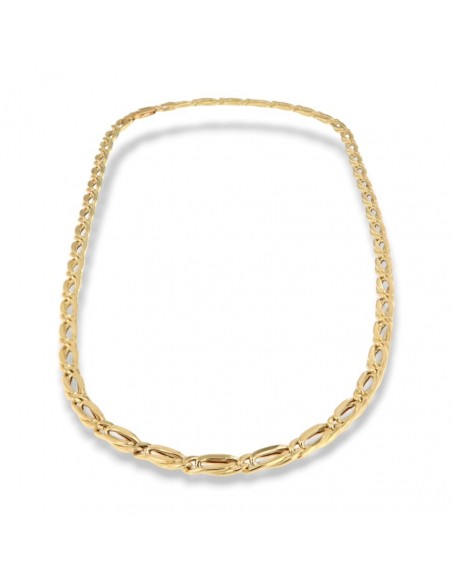 Collana Oro Giallo Grumetta Maglia Intrecciata [d43e2847]