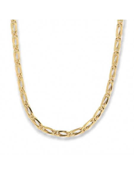 Collana Oro Giallo Grumetta Maglia Intrecciata [18397dbb]