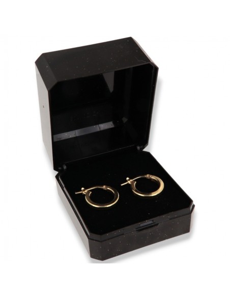 Orecchini Argento Dorato Cerchi 14MM [4c8c4c8d]