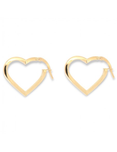 Orecchini Oro Giallo Cuore Cerchi [76a29426]