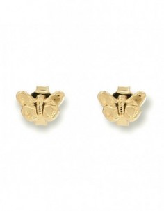 Orecchini Oro Giallo Farfalla 3D [7c867d64]
