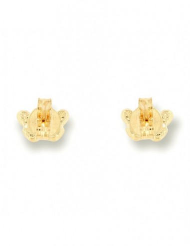 Orecchini Oro Giallo Farfalla 3D [4bfa6db9]