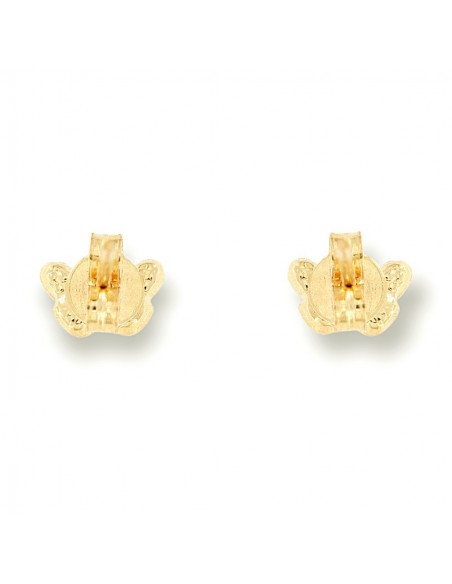 Orecchini Oro Giallo Farfalla 3D [4bfa6db9]