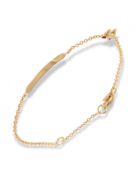 Bracciale Oro Giallo Piastra Centrale Unicorno Neonato [398fd8ad]