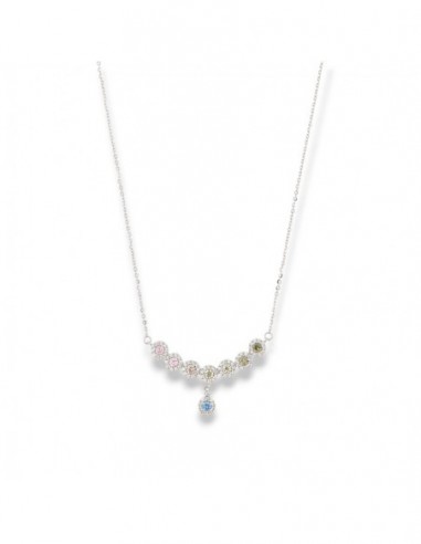 Collana Argento Rodiato Zirconi Magic Multicolor [d6d1e8f2]