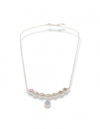 Collana Argento Rodiato Zirconi Magic Multicolor [960653b5]