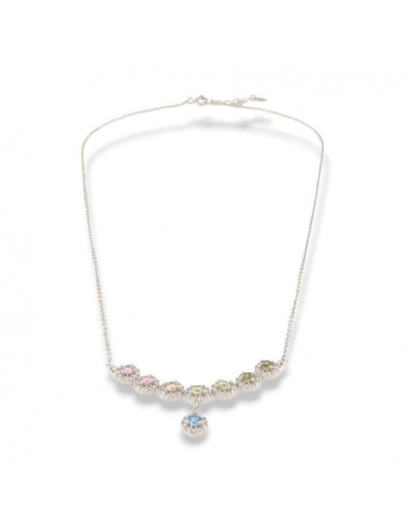 Collana Argento Rodiato Zirconi Magic Multicolor [960653b5]