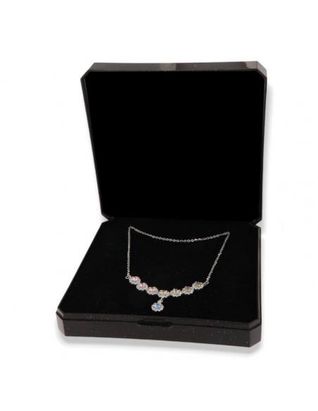 Collana Argento Rodiato Zirconi Magic Multicolor [f83dd1bc]