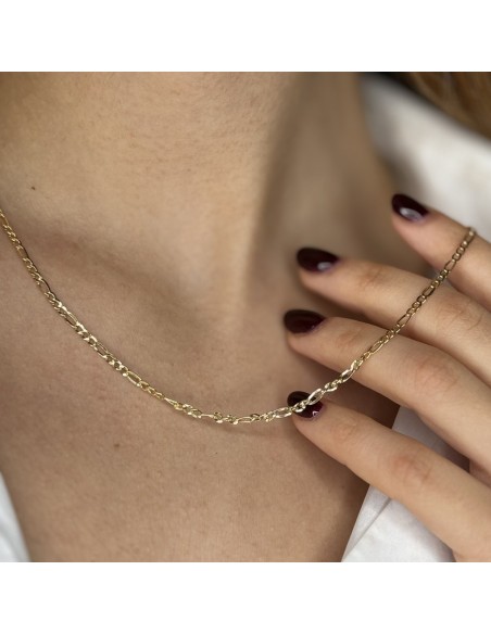 Collana Oro Giallo Grumetta 3+1 [84f5c9a0]