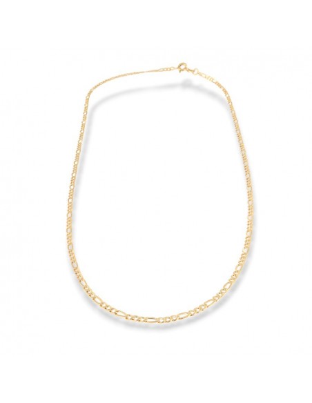 Collana Gourmette Oro Giallo 14K - Larghezza 3mm - Disponibile 45/50/55 Cm - Regalo In Scatola