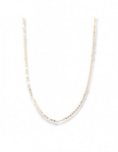 Collana Oro Giallo Bianco  Maglia Marina Alternata [af24bcbf]