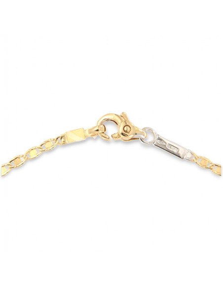Collana Oro Giallo Bianco  Maglia Marina Alternata [91094b73]