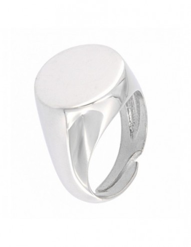 Anello Argento Dorato Chevalier Tondo 15MM [2c120906]
