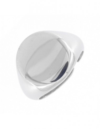 Anello Argento Dorato Chevalier Tondo 15MM [a2485b1b]