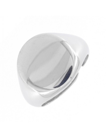 Anello Argento Dorato Chevalier Tondo 15MM [a2485b1b]