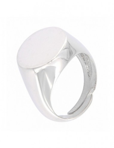 Anello Argento Dorato Chevalier Tondo 15MM [15559a1f]