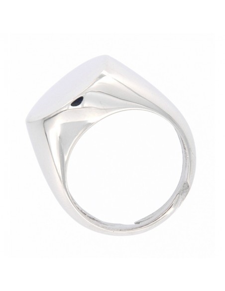 Anello Argento Dorato Chevalier Tondo 15MM [1005dd01]