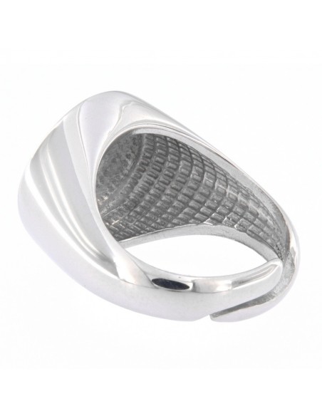 Anello Argento Dorato Chevalier Tondo 15MM [a7181c05]