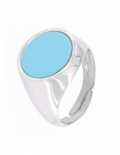 Anello Argento Rodiato Chevalier Tondo Scudo Cele. [483e18f2]