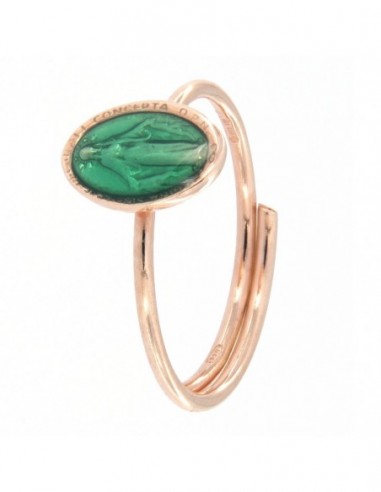 Anello Argento Rosato Madonna Miracolosa [94481ce1]
