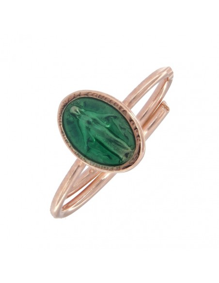 Anello Argento Rosato Madonna Miracolosa [310491ce]