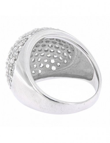 Anello Argento Rodiato Cabochon Pave Mara Venier [d29e6634]